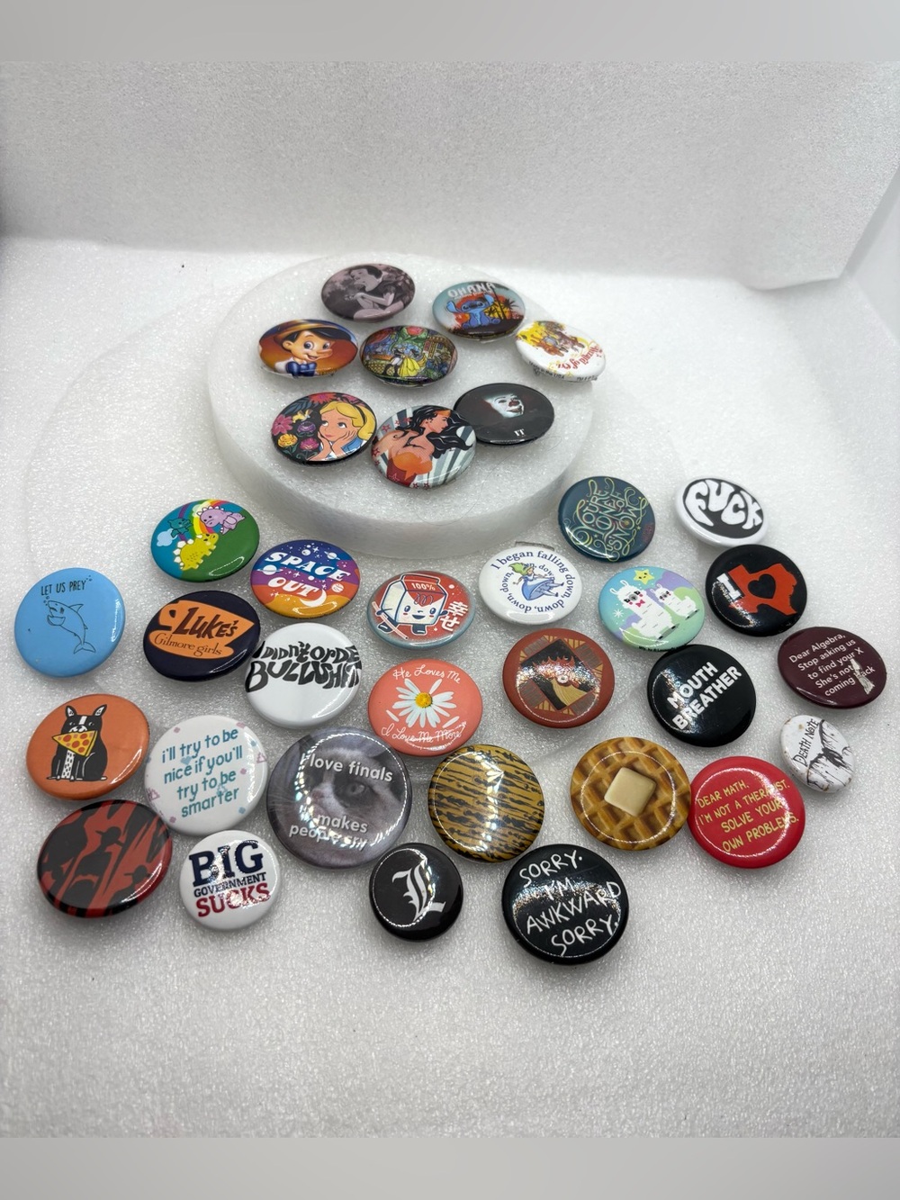 Batch of Vintage Button Pins